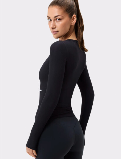STRONGER Soft Rib Long Sleeve Black XS