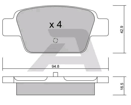 Bremseklosser AISIN BPFI 2003