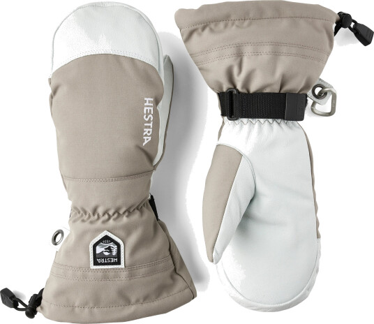 Hestra Army Leather Heli Ski Mitt Khaki