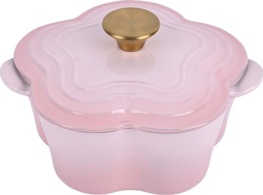 Seasons Spring Collection Støpejernsgryte Blomst 1,9L 30cm Rosa