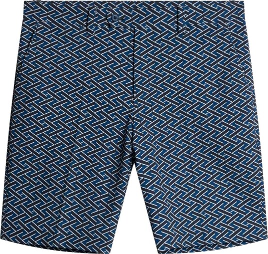 J.Lindeberg Vent Print Shorts Golfshorts herre Ladder Estate Navy S 38