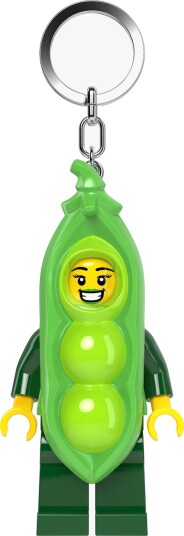Lego Minifigures Peapod Costume Girl Nøkkelring Med LED-Lys