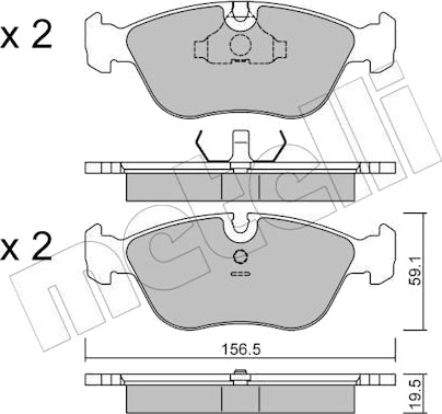 METELLI 22 0182 0 Bremseklosser