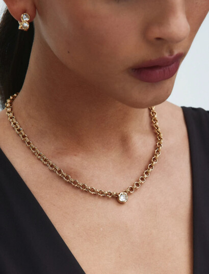 Edblad Ocean Gem Necklace L Gold   Gold   ONE SIZE