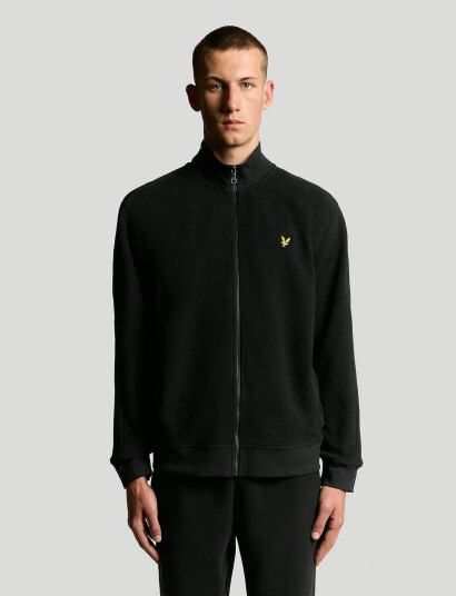 Lyle & Scott Polar Fleece Track Jacket - Black - XS