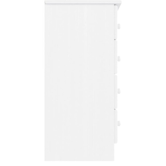 vidaXL Kommode ALTA hvit 77x35x73 cm heltre furu