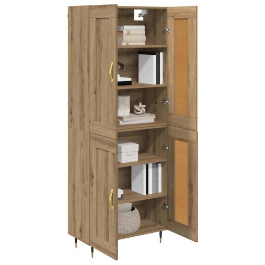 Høyskap Artisan Eik 69,5 x 34 x 180 cm Konstruert tre
