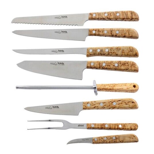EKA Cuisine knivsett 8 deler tre EKA Cuisine knivsett 8 deler tre