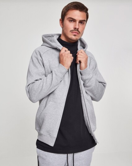 Urban Classics hettegenser med glidelås Grå