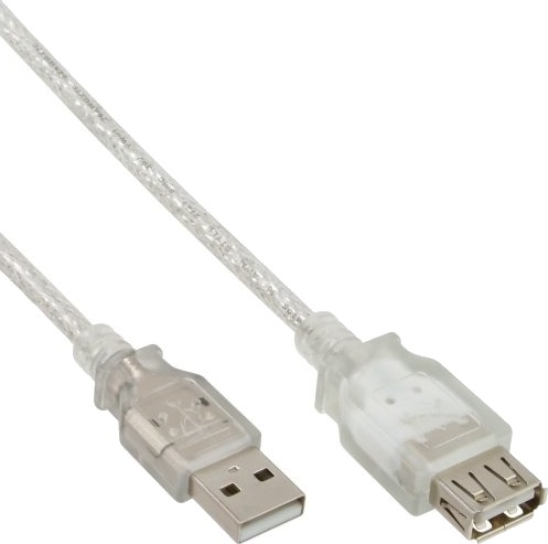 Inline 34650 0,5 M Usb A Usb A Usb 2.0 Hankjønn/Hunkjønn Gjennomsiktig