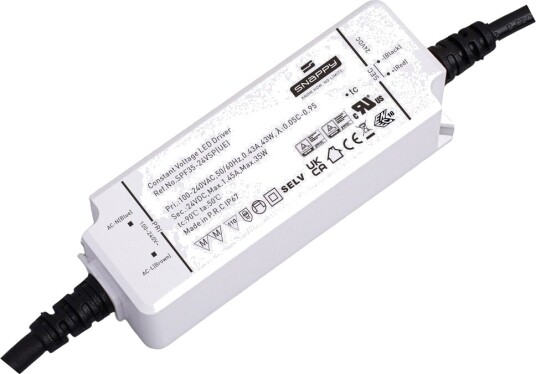 Snappy Snappy 35W / 24V DC strømforsyning   1.45A IP67 vanntett Vanntett