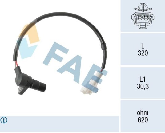 Sensor, hastighet / turtall FAE 79526