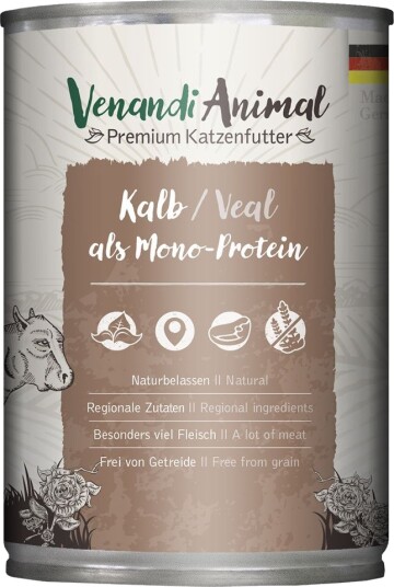 Venandi Animal Våtfôr Monoprotein Kalv 24 X 400 G