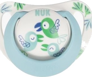 Nuk 442578 Star Silikonsmokk 18-36 mnd Lyseblå