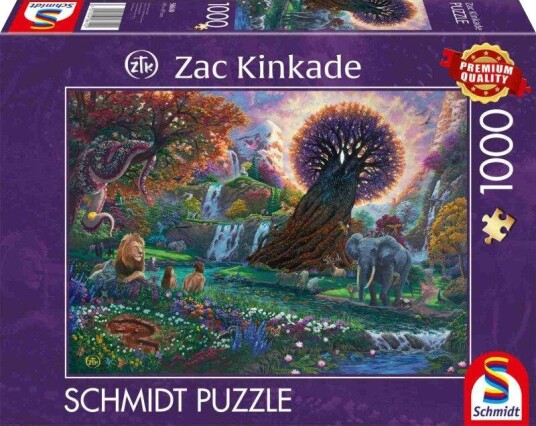 Schmidt Spiele Zac Kinkade Puslespill - 1000 brikker - The Garden of Eden