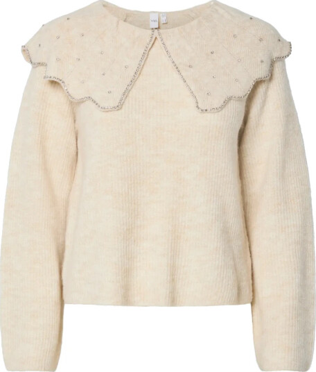 YAS Pullover yasCharma LS Knit Pullovers S. Grå YAS Pullover yasCharma LS Knit Pullovers S. Grå