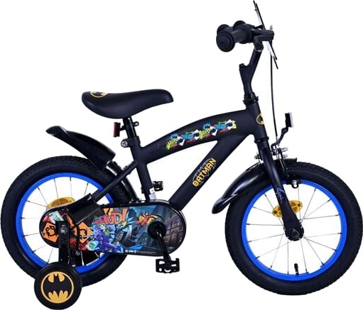 Volare Batman 14" Barnesykkel Svart med DC Comics Design Volare Batman 14" Barnesykkel Svart med DC Comics Design