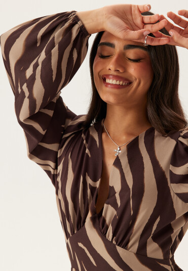 Bubbleroom Balloon Sleeve Maxi Dress