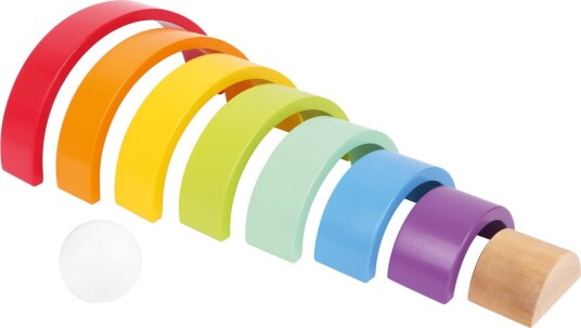 Small Foot Wooden Building Blocks Rainbow 9dlg. Small Foot Wooden Building Blocks Rainbow 9dlg.