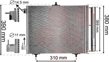VAN WEZEL 40005295 Kondensator, klimaanlegg