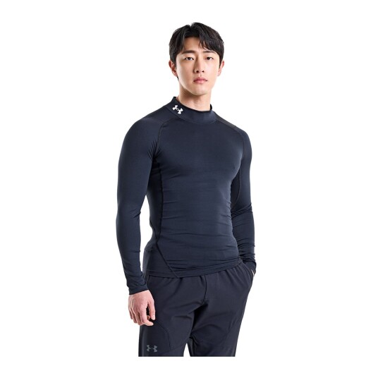 Under Armour Ua Hg Armour Comp Mock Ls - Black - L