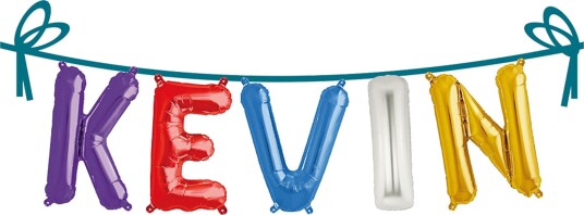Ballonggirlander Folie Navn - Kevin