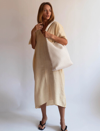 HVISK Hobo Braided Soft Structure - Beige - ONE SIZE HVISK Hobo Braided Soft Structure - Beige - ONE SIZE