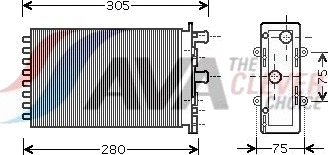 Varmeapparat register AVA COOLING SYSTEMS VNA6239