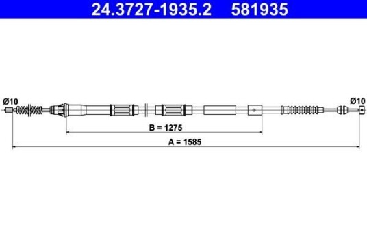 Tautrekk, håndbremse ATE 24.3727-1935.2