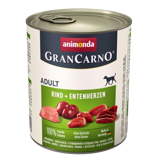 Animonda Grancarno Original Adult 6 X 800 G Storfe Og Andehjerter Animonda Grancarno Original Adult 6 X 800 G Storfe Og Andehjerter