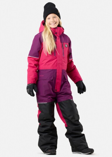 X Trail Winter Overall Jr Burgundy/Pink 120 Vinteroverall X Trail Winter Overall Jr Burgundy/Pink 120 Vinteroverall