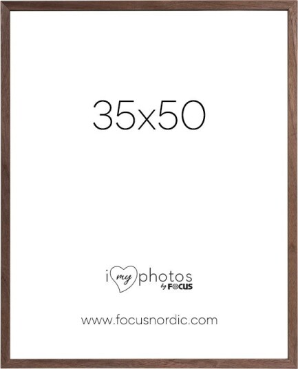 Focus Group Fotoramme Focus Rock Valnøtt Kryssfiner 35X50