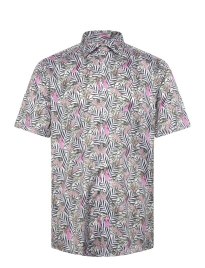 Lindbergh Black 1927: Aop Shirt Wf S/S Multi/patterned M