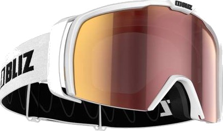 Bliz Nova M/L Lens: Brown W Red Multii, Farge White