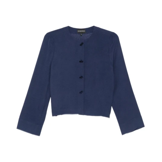 Emporio Armani Dame Strikkevarer Blå XS, Emporio Armani Dame Strikkevarer Blå XS,
