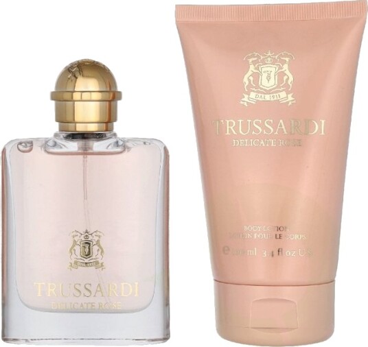 Trussardi Delicate Rose Giftset 150 ml Eau De Toilette Spray 50ml/Body Lotion 100ml