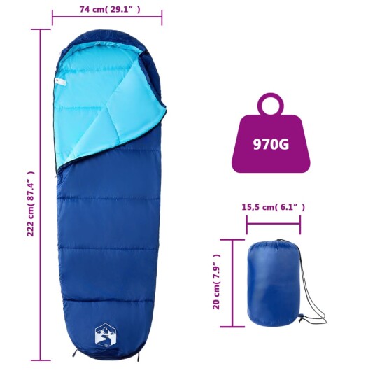vidaXL Sovepose for voksne camping 3 sesonger
