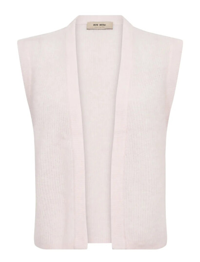 MOS MOSH Mmthora Knit Vest Pink S MOS MOSH Mmthora Knit Vest Pink S
