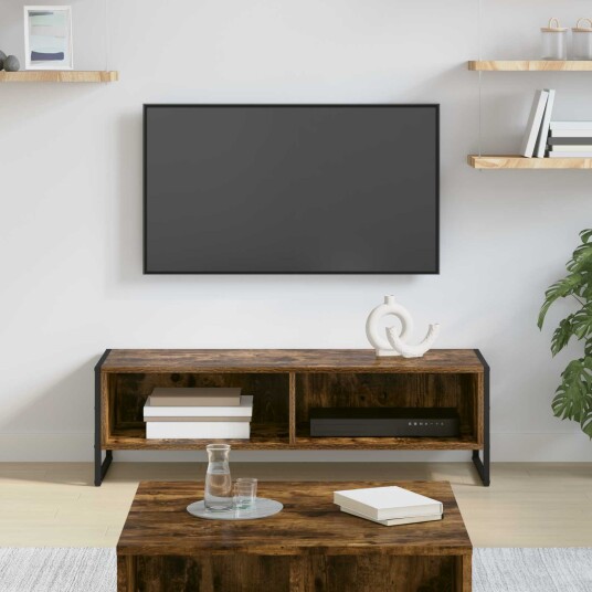 TV skap Røyk Eik 100 x 36.5 x 30.5 cm Konstruert tre TV skap Røyk Eik 100 x 36.5 x 30.5 cm Konstruert tre