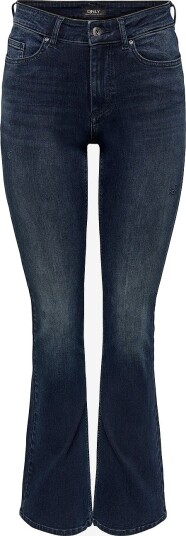 Only Jeans Onlblush Mid Flared Dnm Rea409 Svart