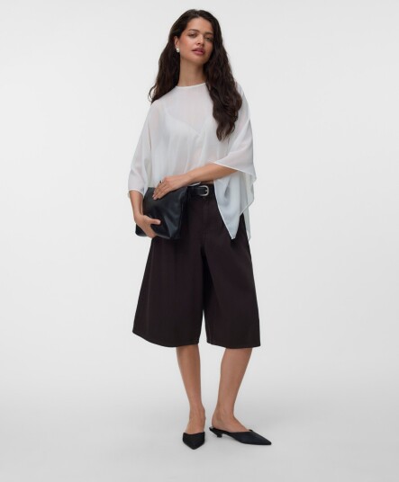 Vero Moda Vmadalyn Cape Top Wvn Exp White S/M