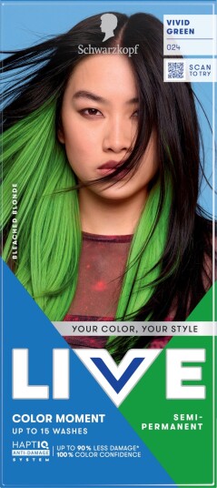 Schwarzkopf LIVE Color Moment 024 Vivid Green