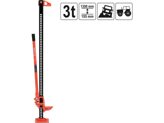 YATO YT-17262 Jekk - Opp til 3T - Løftehøyde: 155 mm. - 1350 mm.