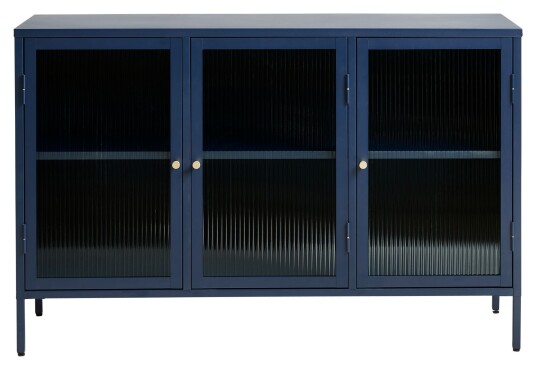 Håum Unique Furnitures Bronco Skjenk, Blå/Herdet glass Unoliving 1714439-01-0 1693139-01-0