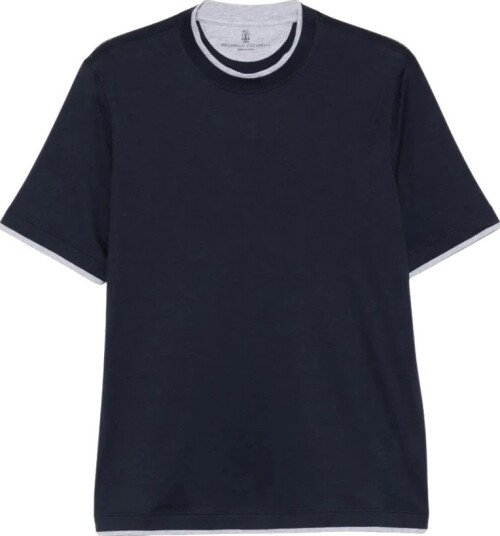Brunello Cucinelli, Herre, Topper, Blå, M,