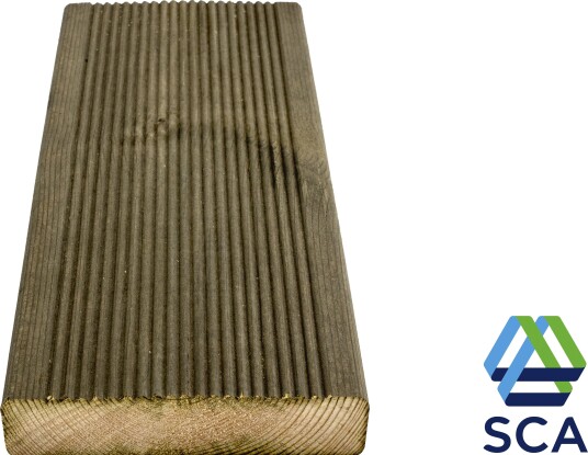 Sca Wood FURU 28X120 GRÅ RILL ROY IMP L3900