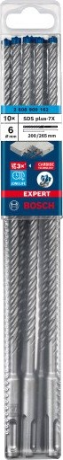 Bosch SDS-plus Hammerbor 6x265mm 10-pakning for betong