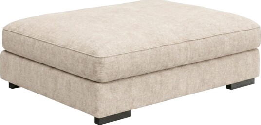 Dubai fotskammel i stoff - Beige