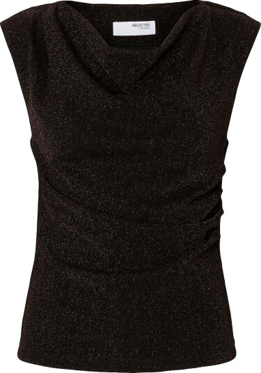 Selected FEMME Topp slfAnja SL Slim Brun
