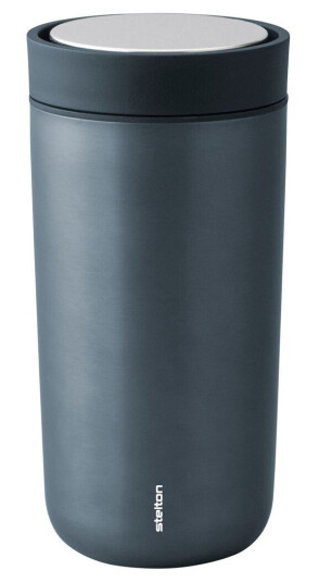 Stelton To Go Click kopp 0,4 l Blue metallic Stelton To Go Click kopp 0,4 l Blue metallic